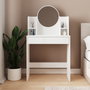 Hanah Home Idis Mesa de Maquillaje Blanca
